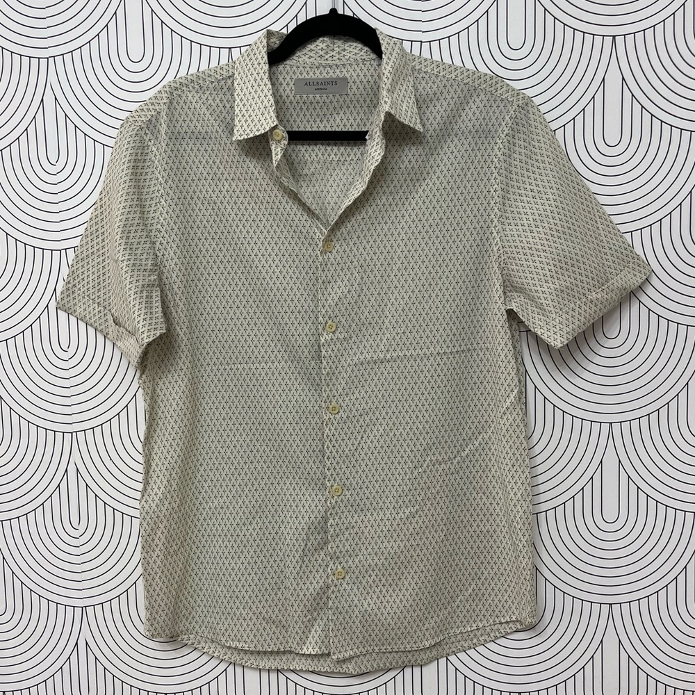 All Saints Short Sleeve Button Down size Medium